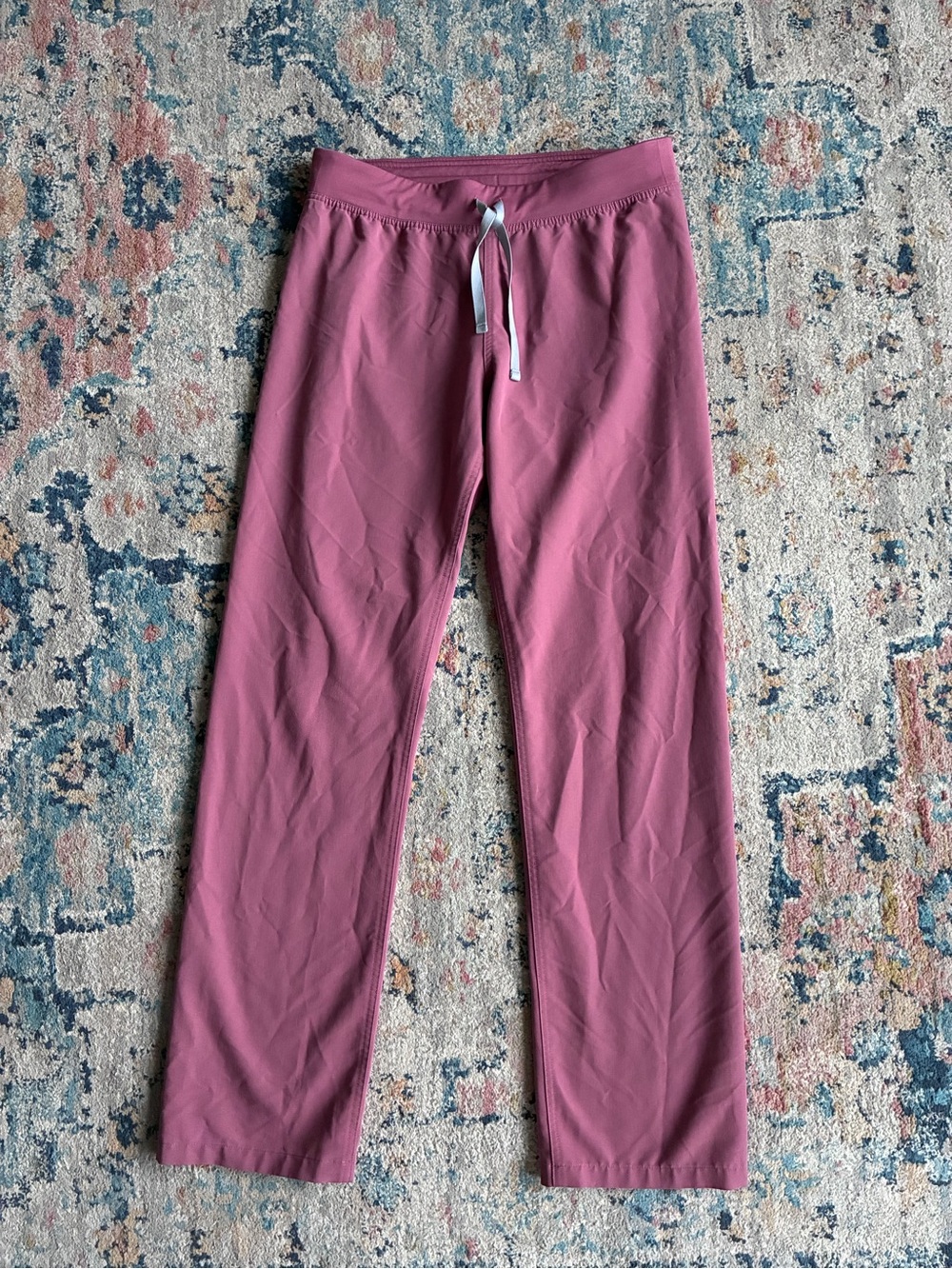 Figs Mauve Set! Medium Catarina Top and M TALL Livingston Straight Leg Pants - Picture 4 of 8